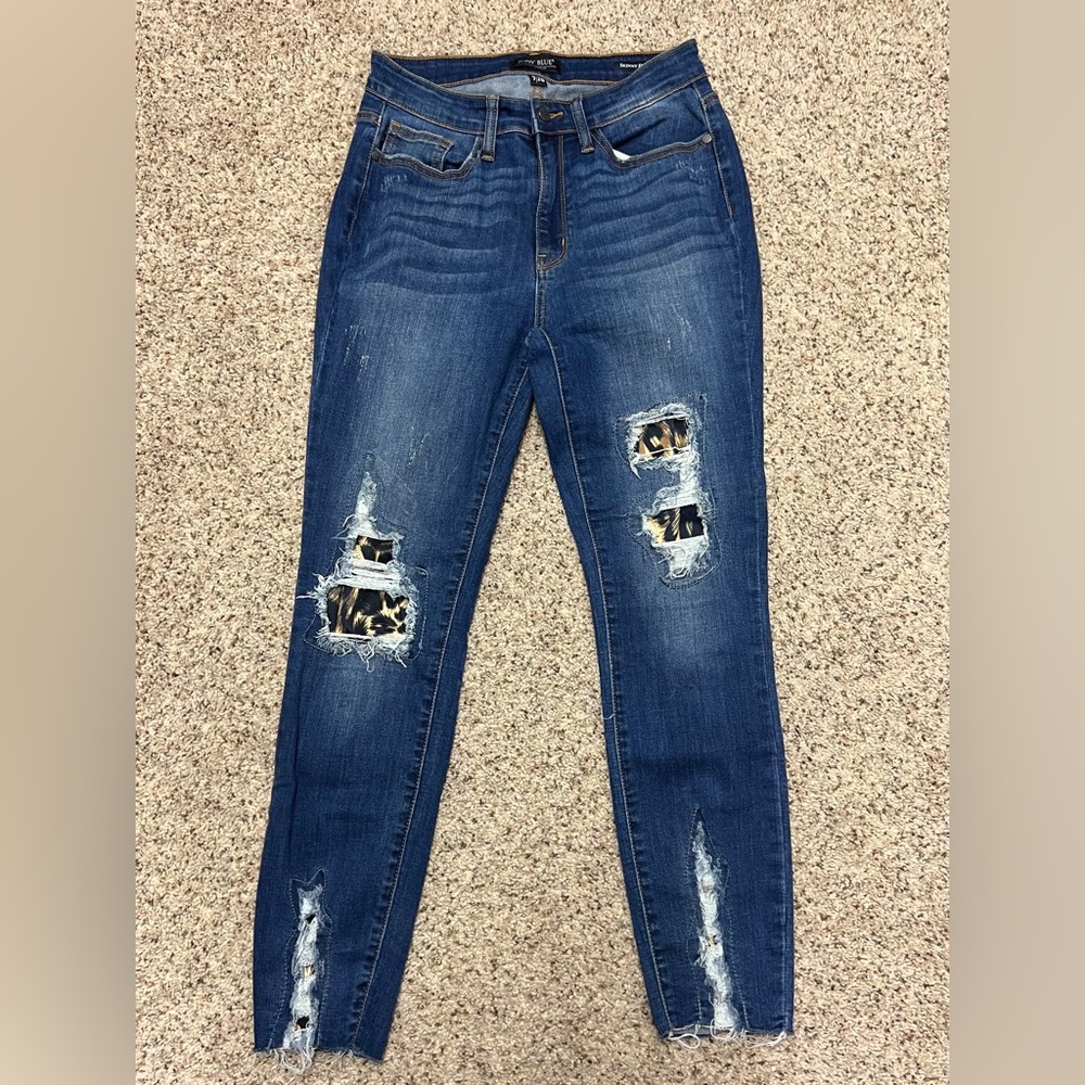 Judy Blue Leopard Jeans